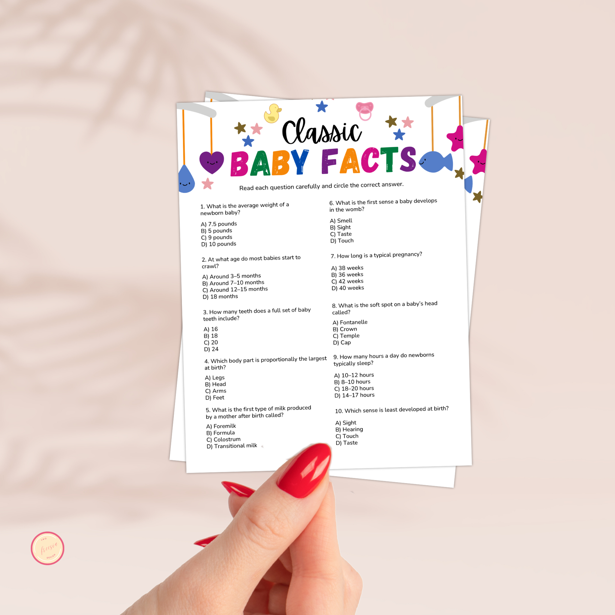 Baby Facts Trivia Game