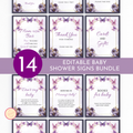 Enchanted Baby Shower Table Sign Bundle