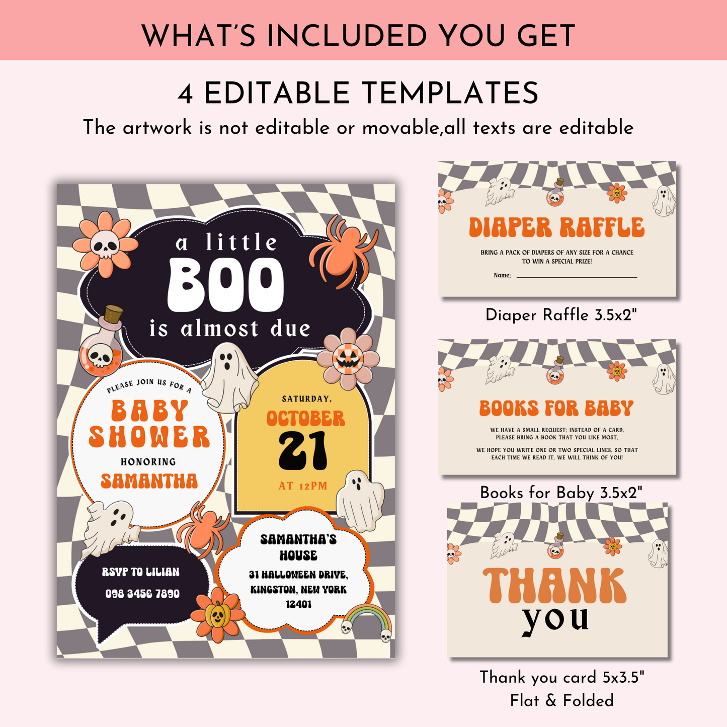 Little Boo Shower Invitation Bundle