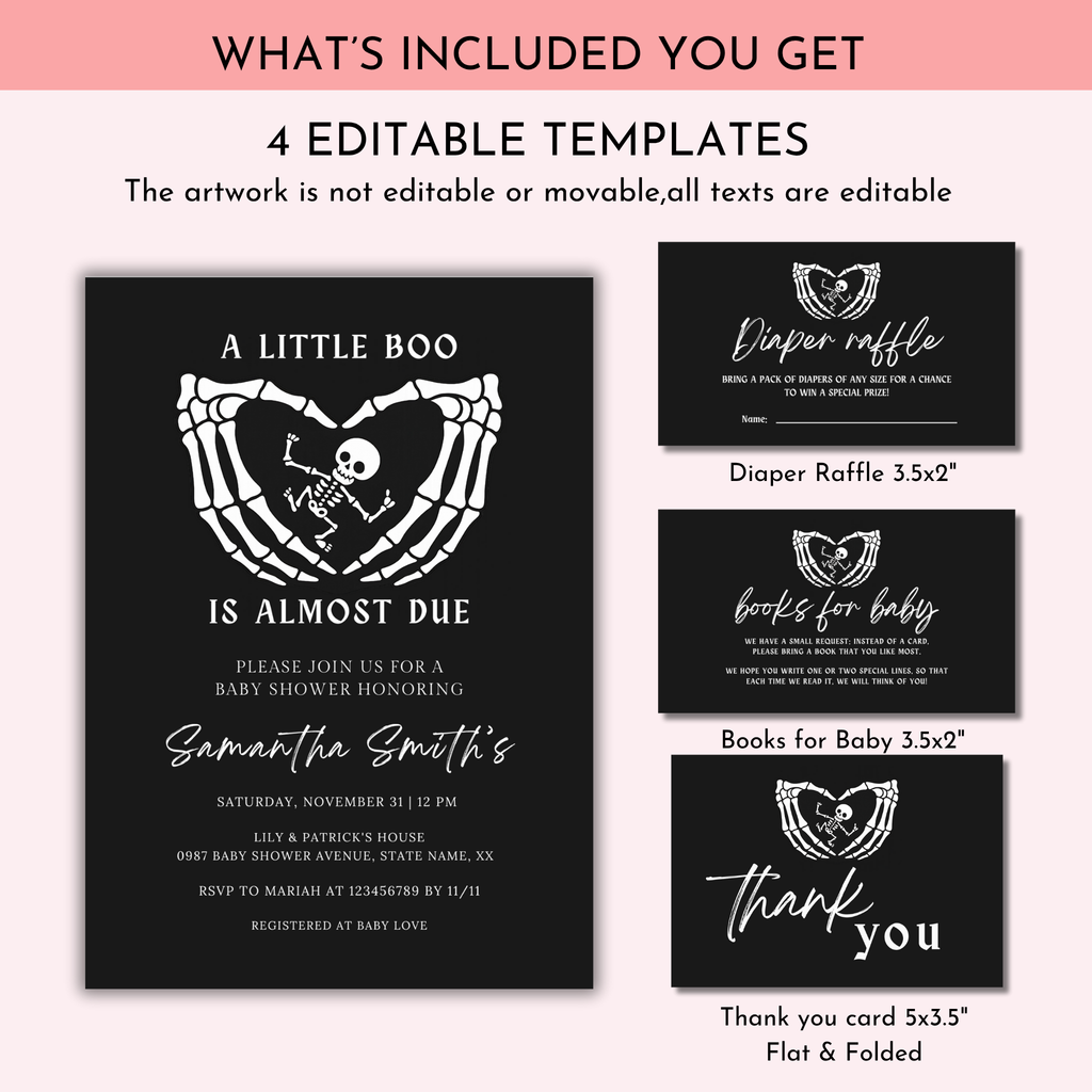 A Little Boo Shower Invitation Bundle