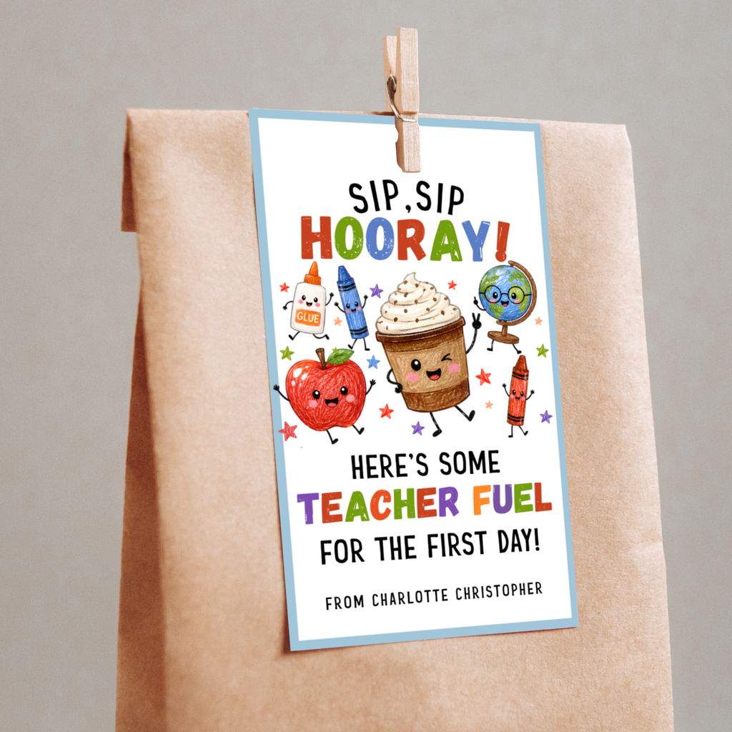 Teacher Coffee Gift Tag