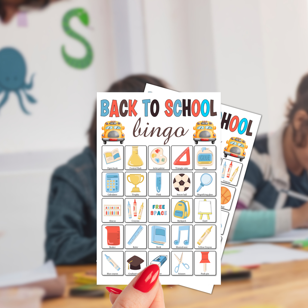 Back-to-School Bingo Game