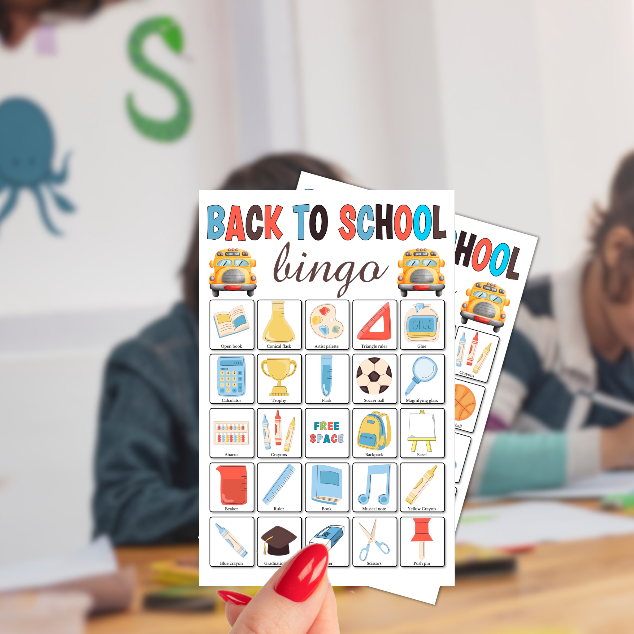 Back-to-School Bingo Game
