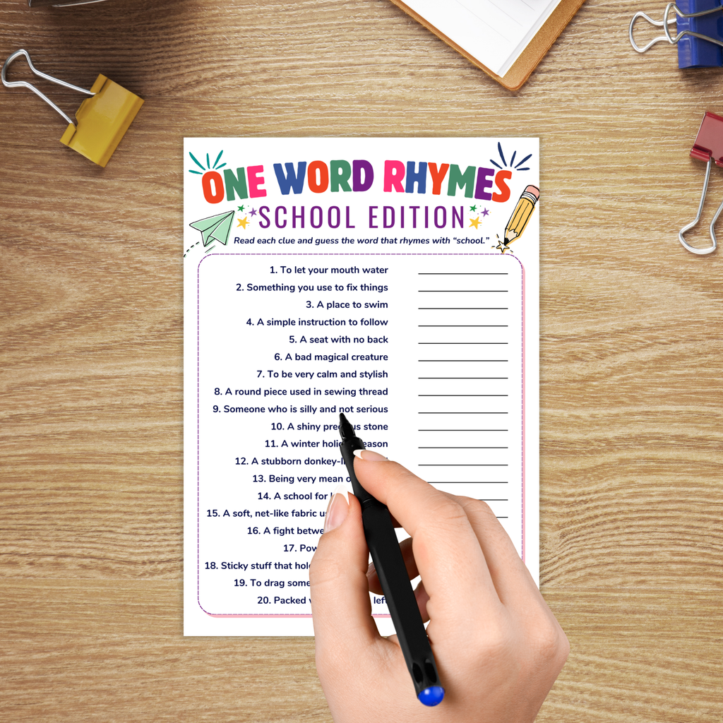20 Back to School Games