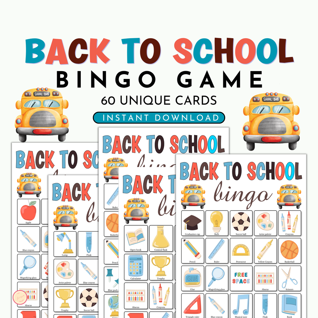Back-to-School Bingo Game