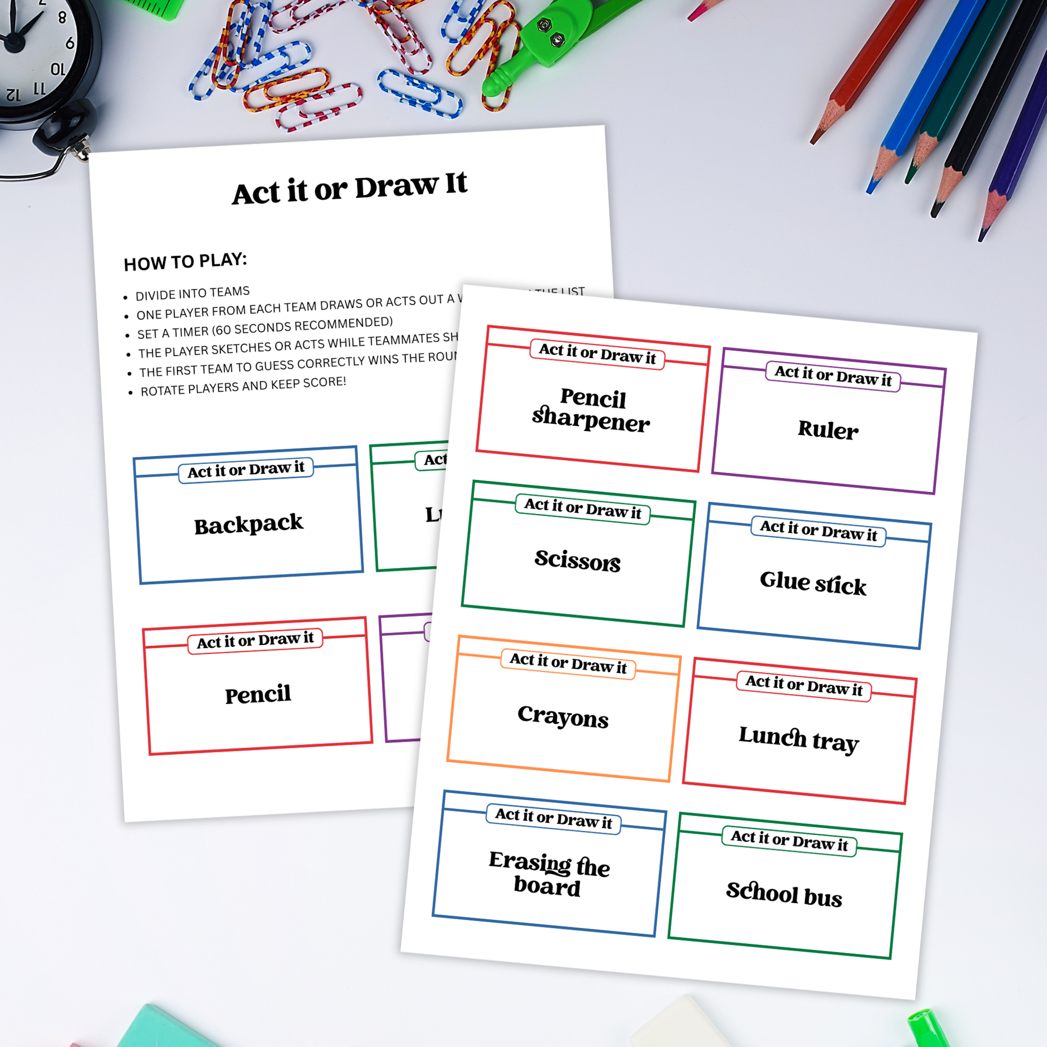 School Act It or Draw It