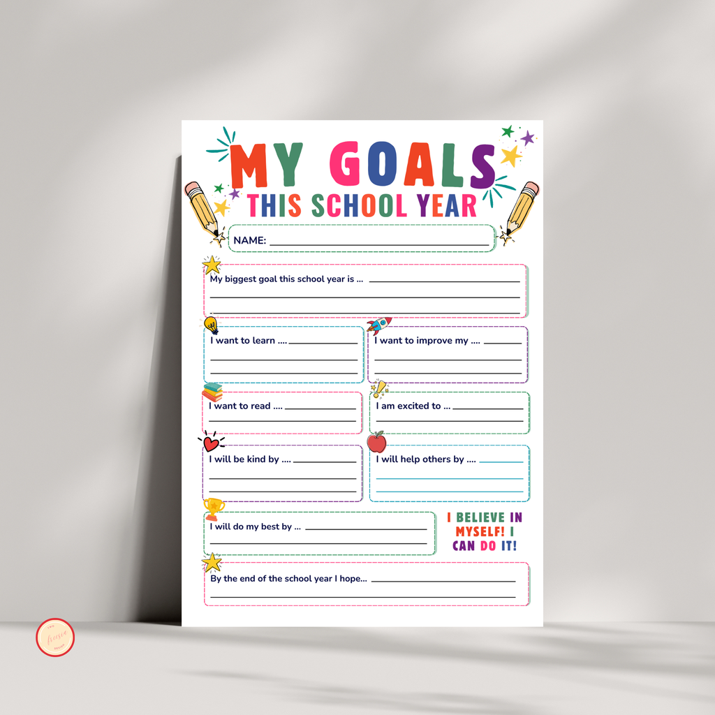My Goals for This School Year