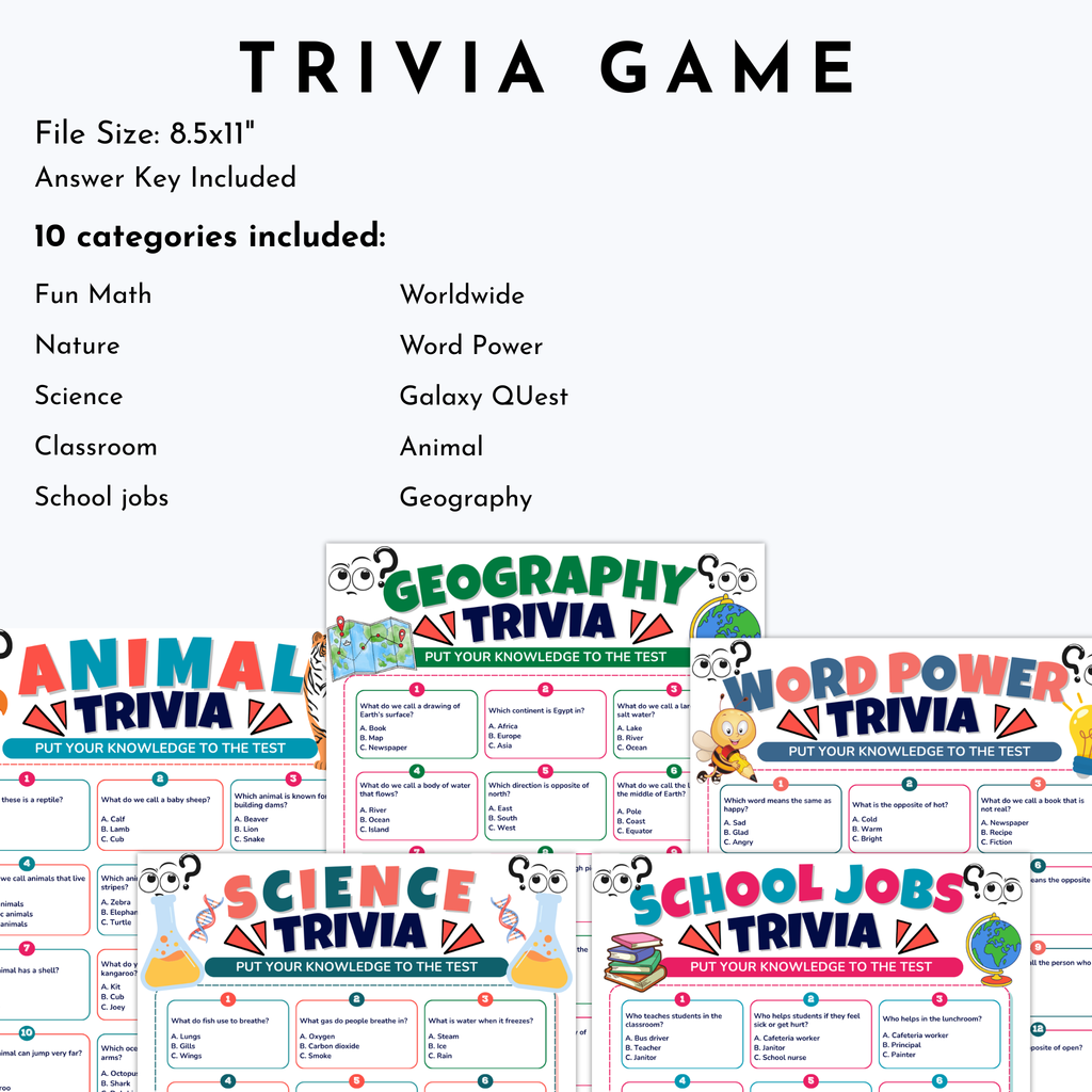 Back to School Game Bundle
