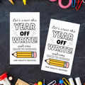 School Pencil Gift Tag