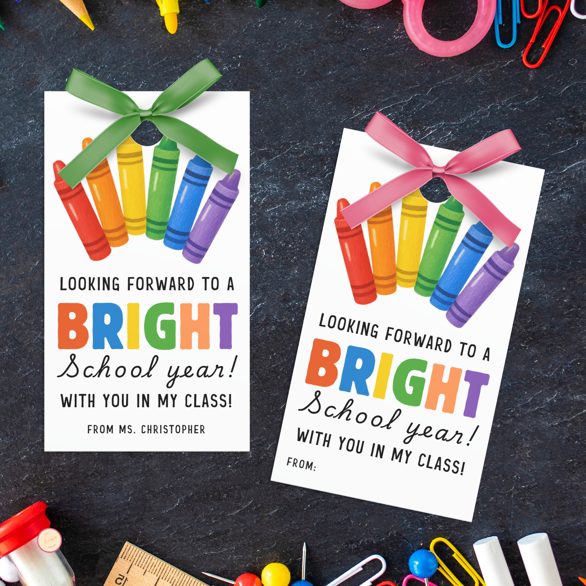 Crayon Gift Tag