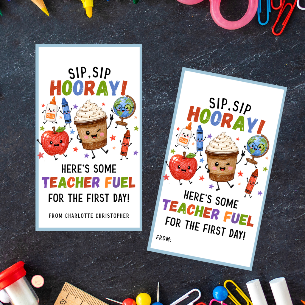 Teacher Coffee Gift Tag