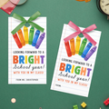 Crayon Back to School Tag