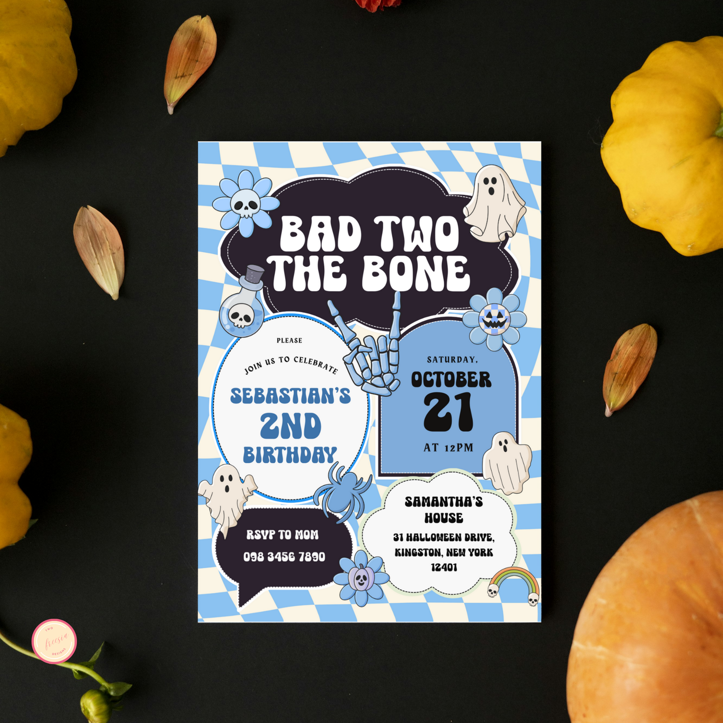 Bad Two the Bone | Groovy Blue