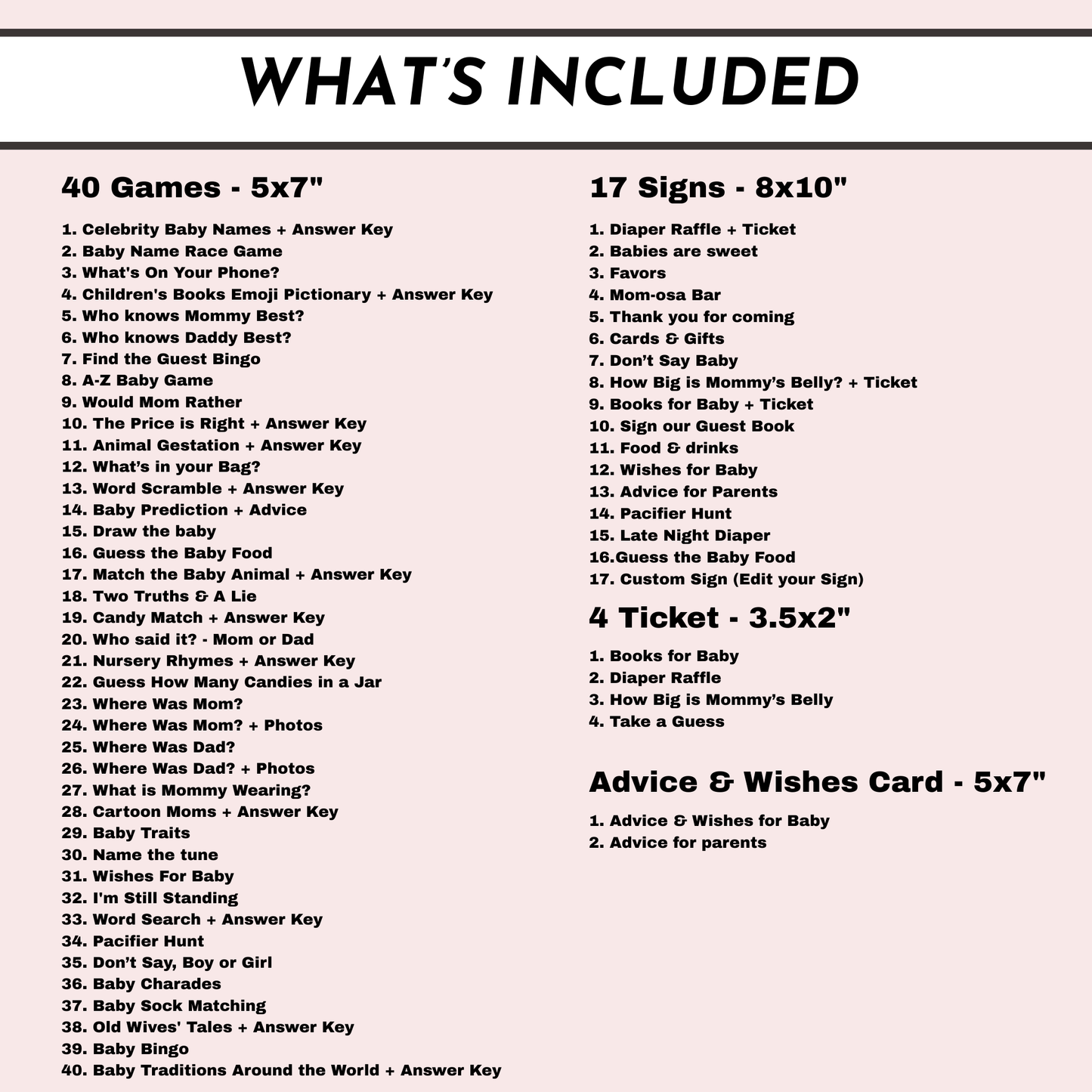 Easter Baby Shower Bundle - Pink