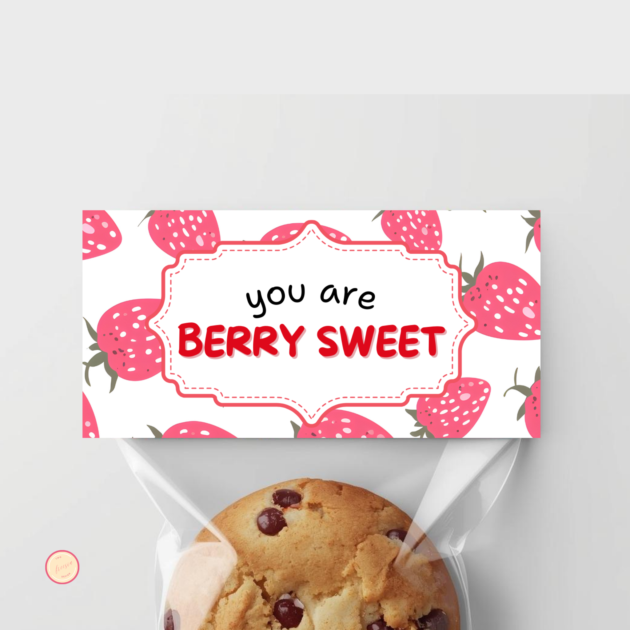 Berry Sweet Treat Bag Topper