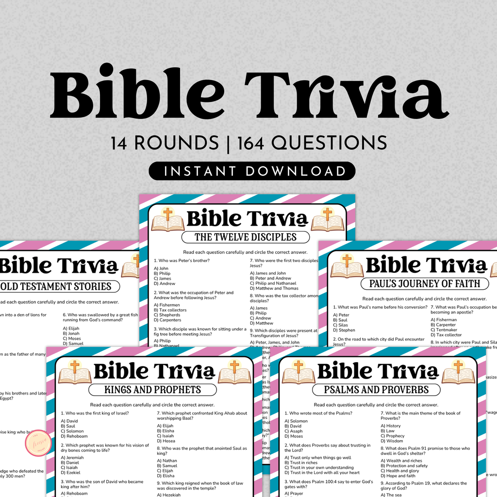 Bible Trivia Game Bundle