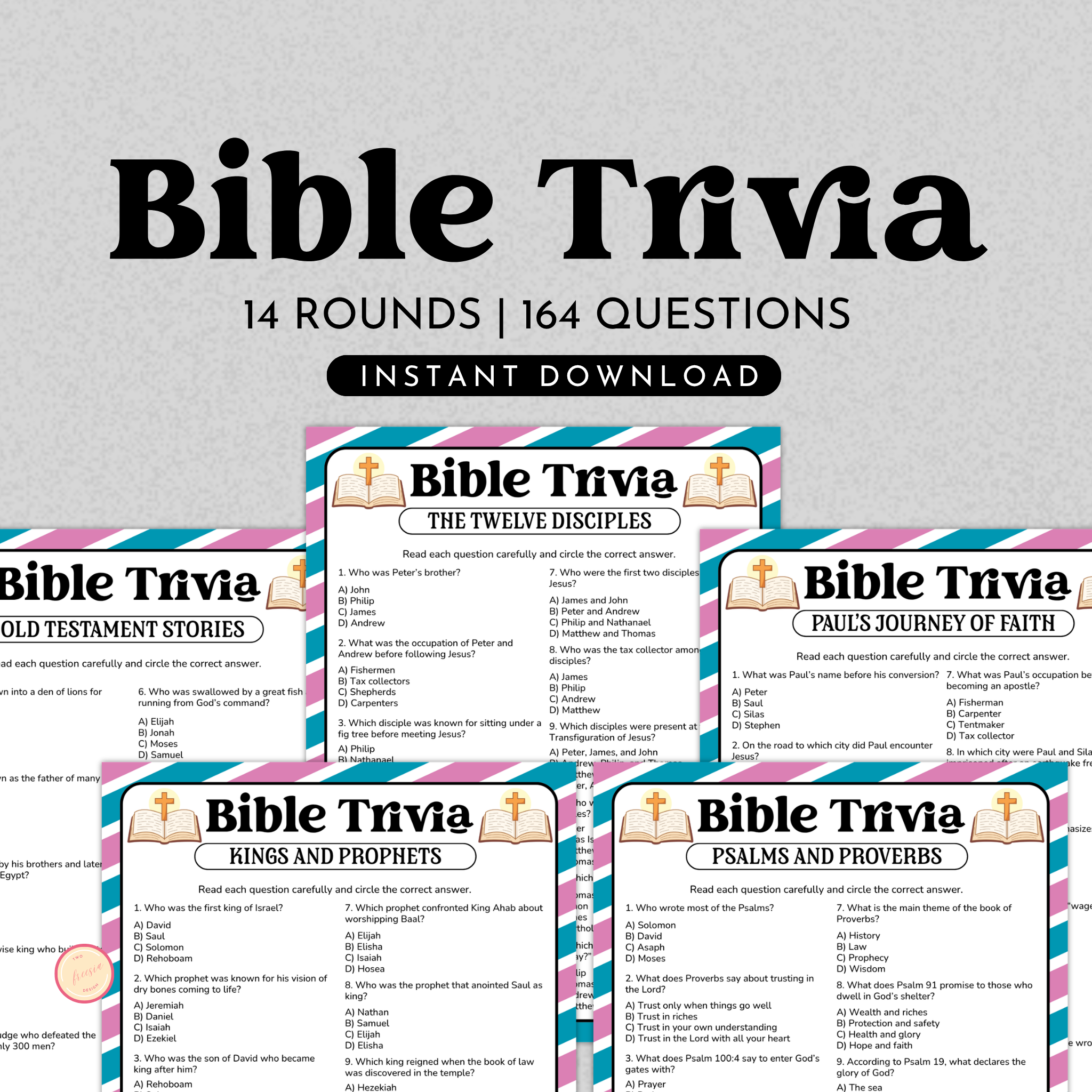 Bible Trivia Game Bundle