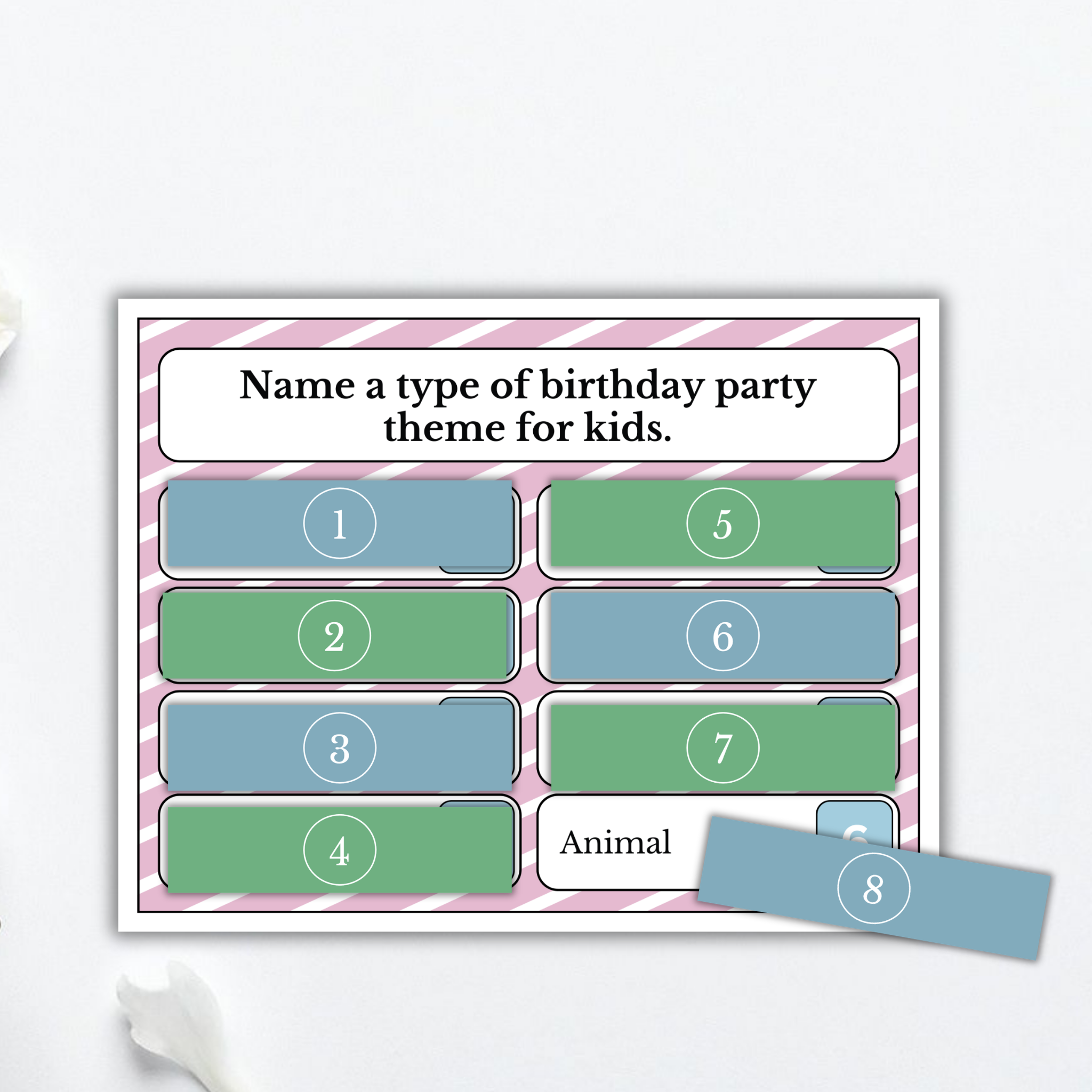 Birthday Friendly Squabble Game