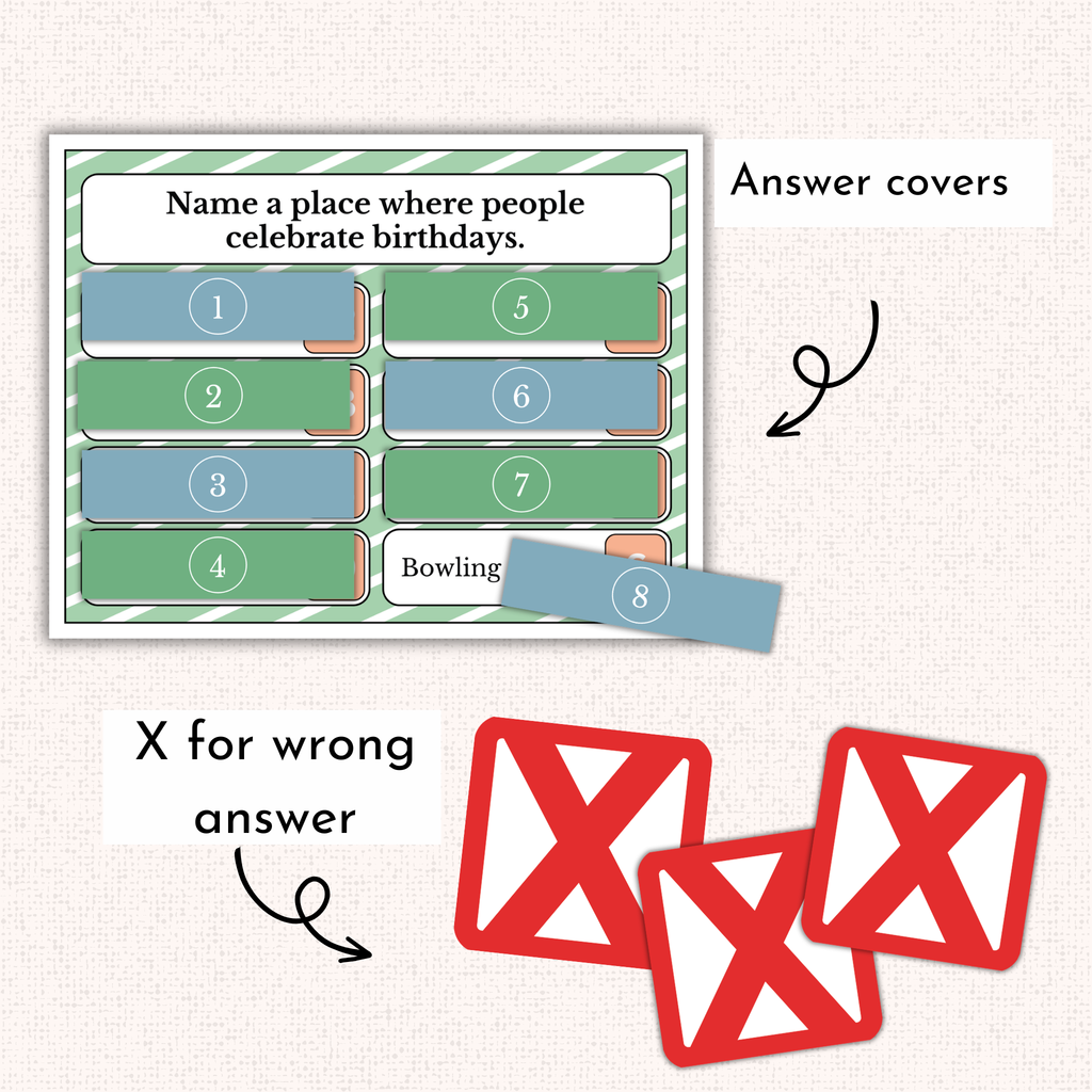 Birthday Friendly Squabble Game