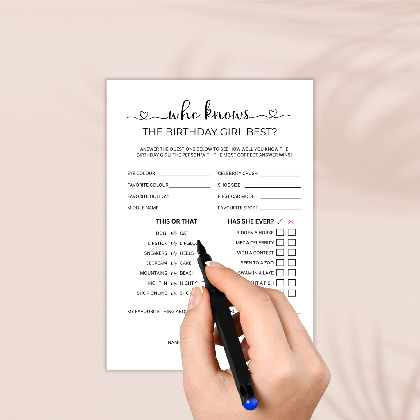 Who Knows the Birthday Girl