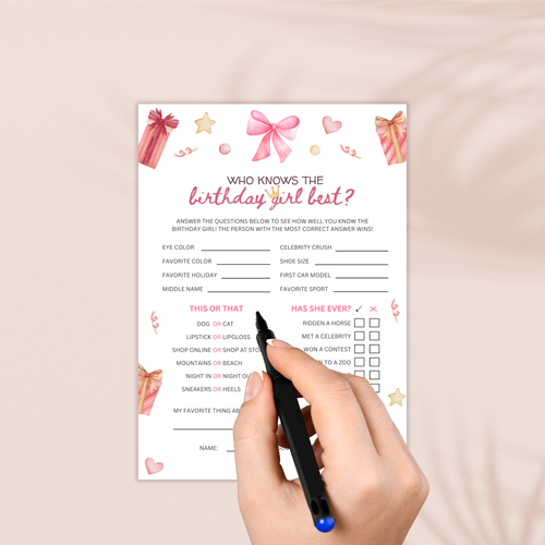 Birthday Girl Quiz