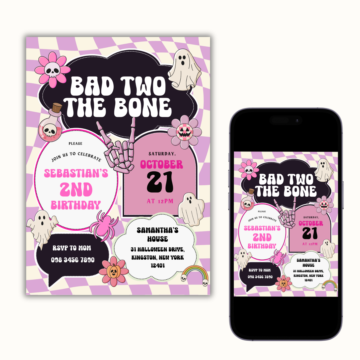 Bad Two the Bone | Groovy Pink