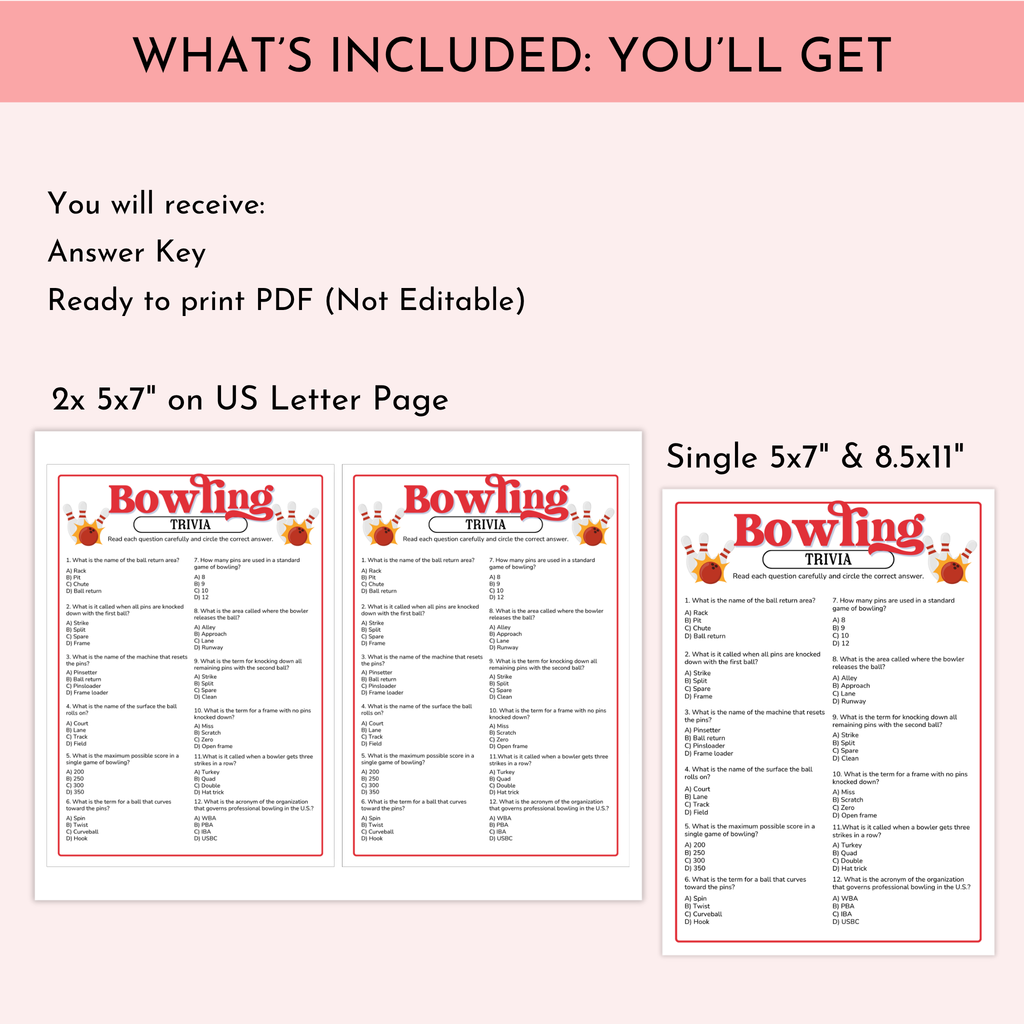 Bowling Trivia Game