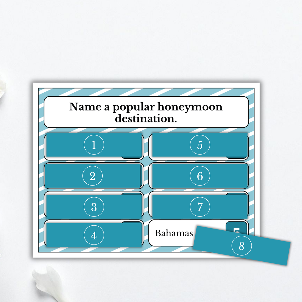 Bridal Shower Squabble Game