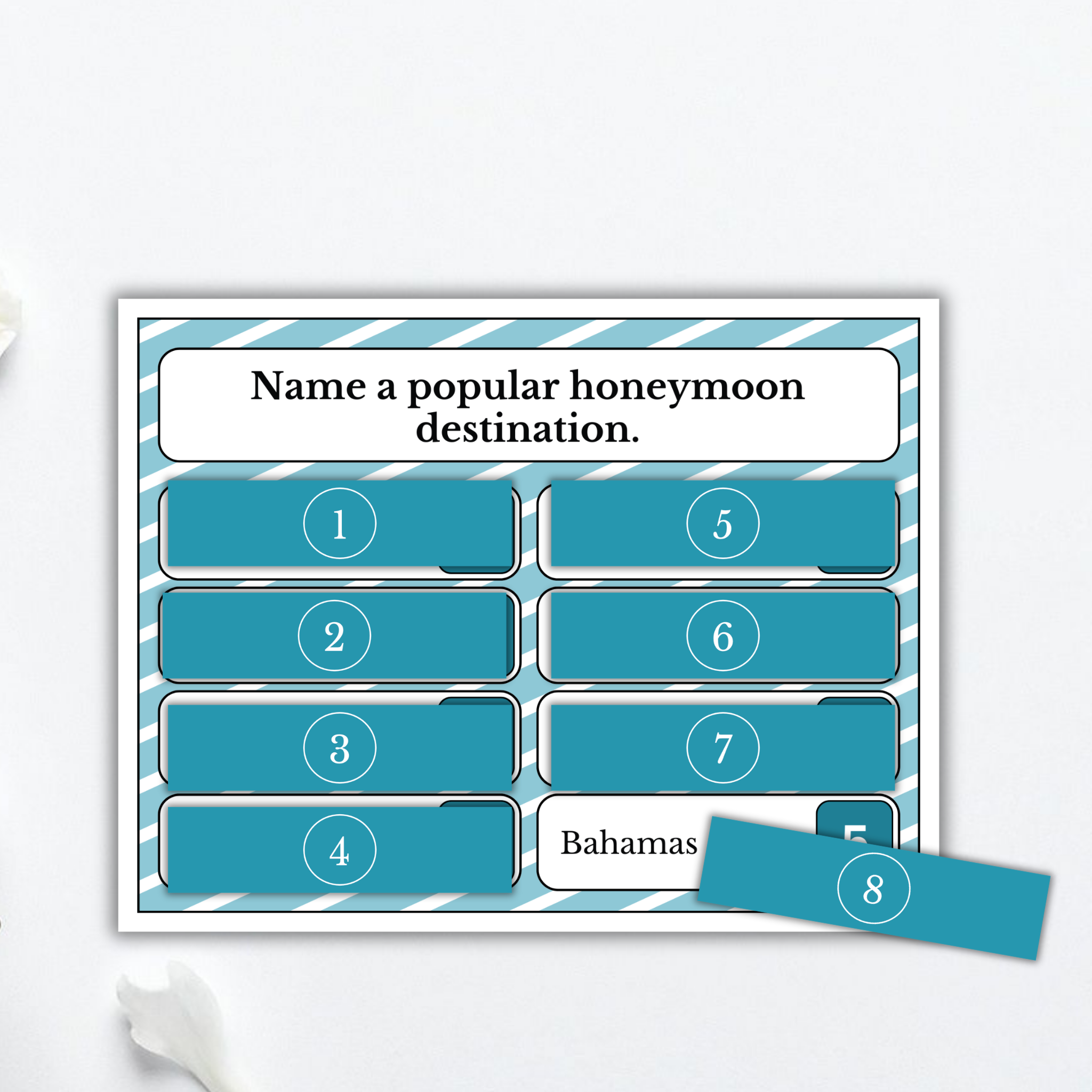 Bridal Shower Squabble Game