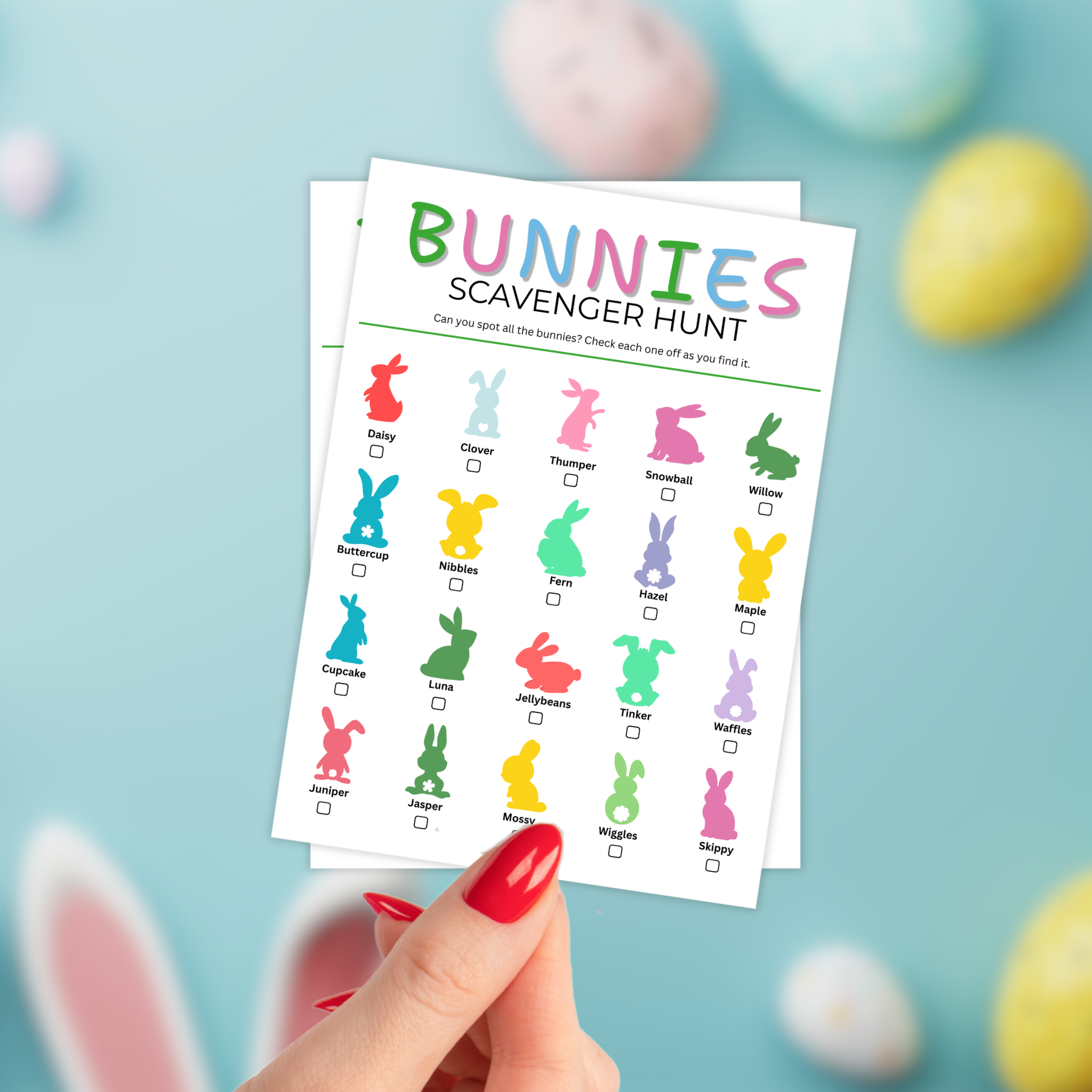 Bunnies Scavenger Hunt