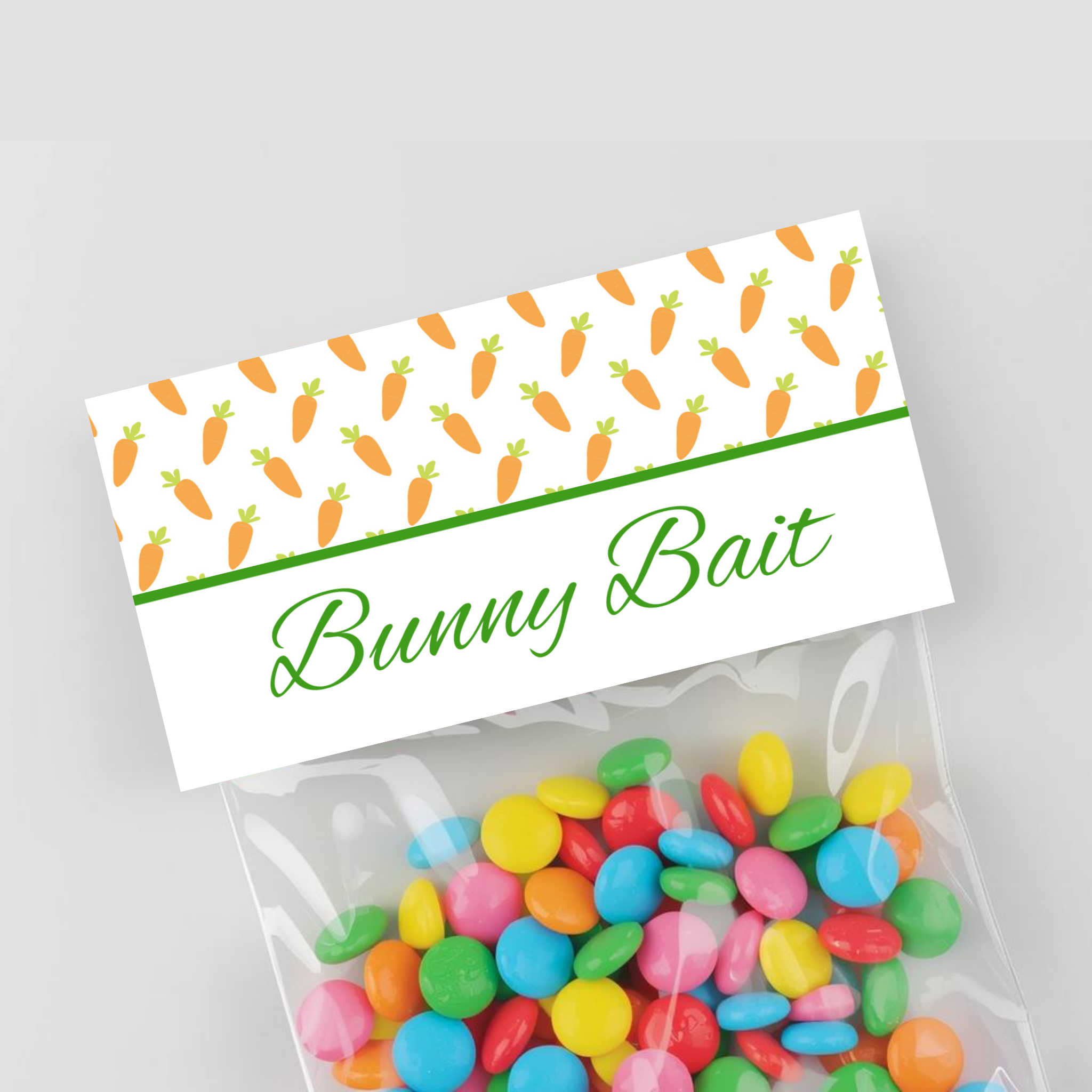 Bunny Bait Treat Bag Topper