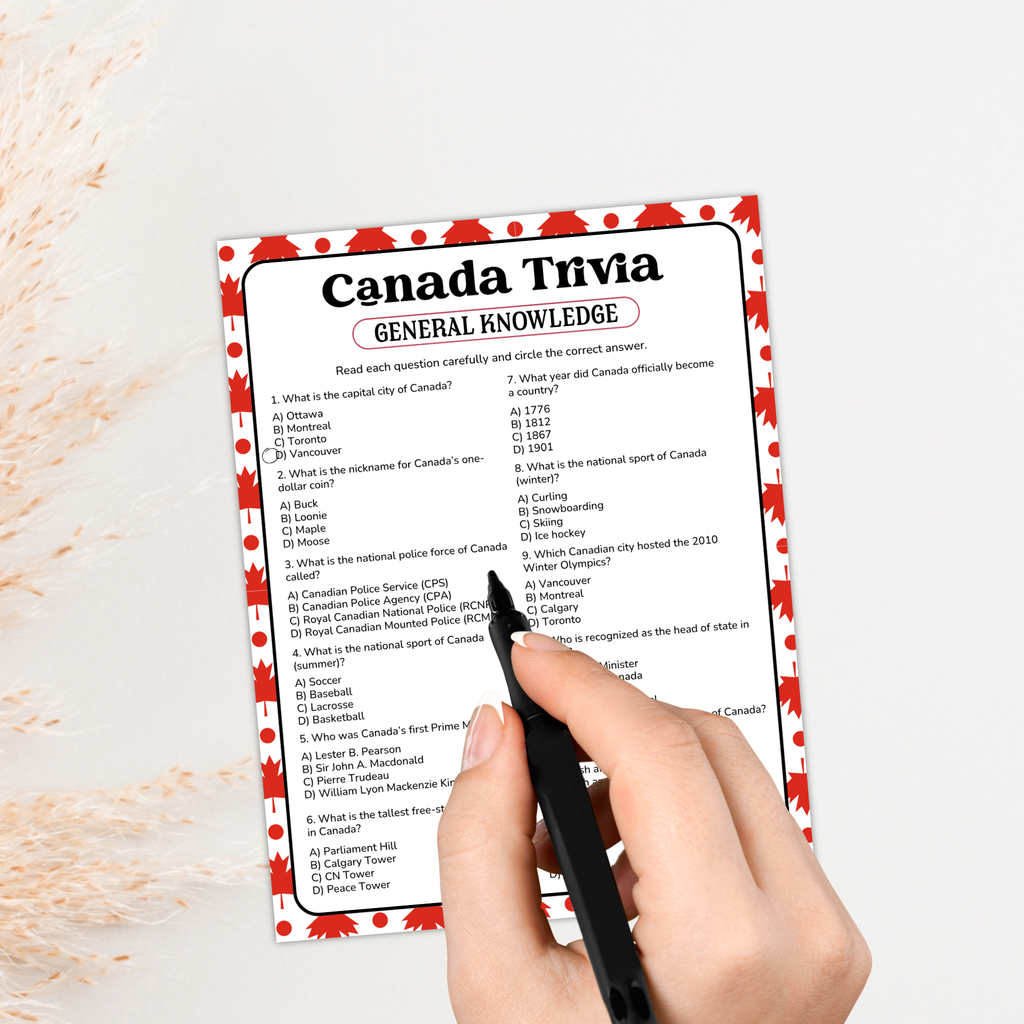 Canada Trivia Game Bundle