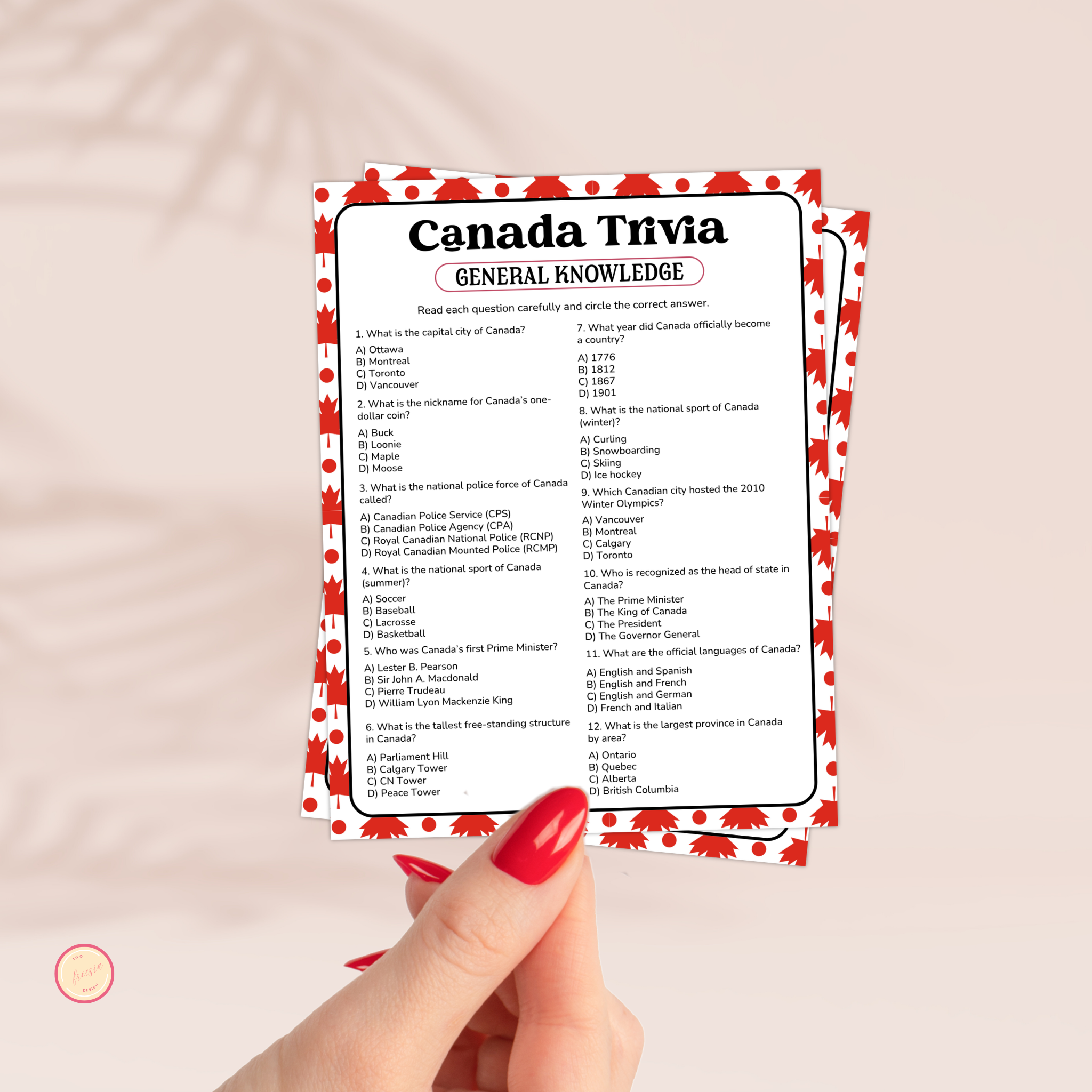 Canada General Knowledge Trivia