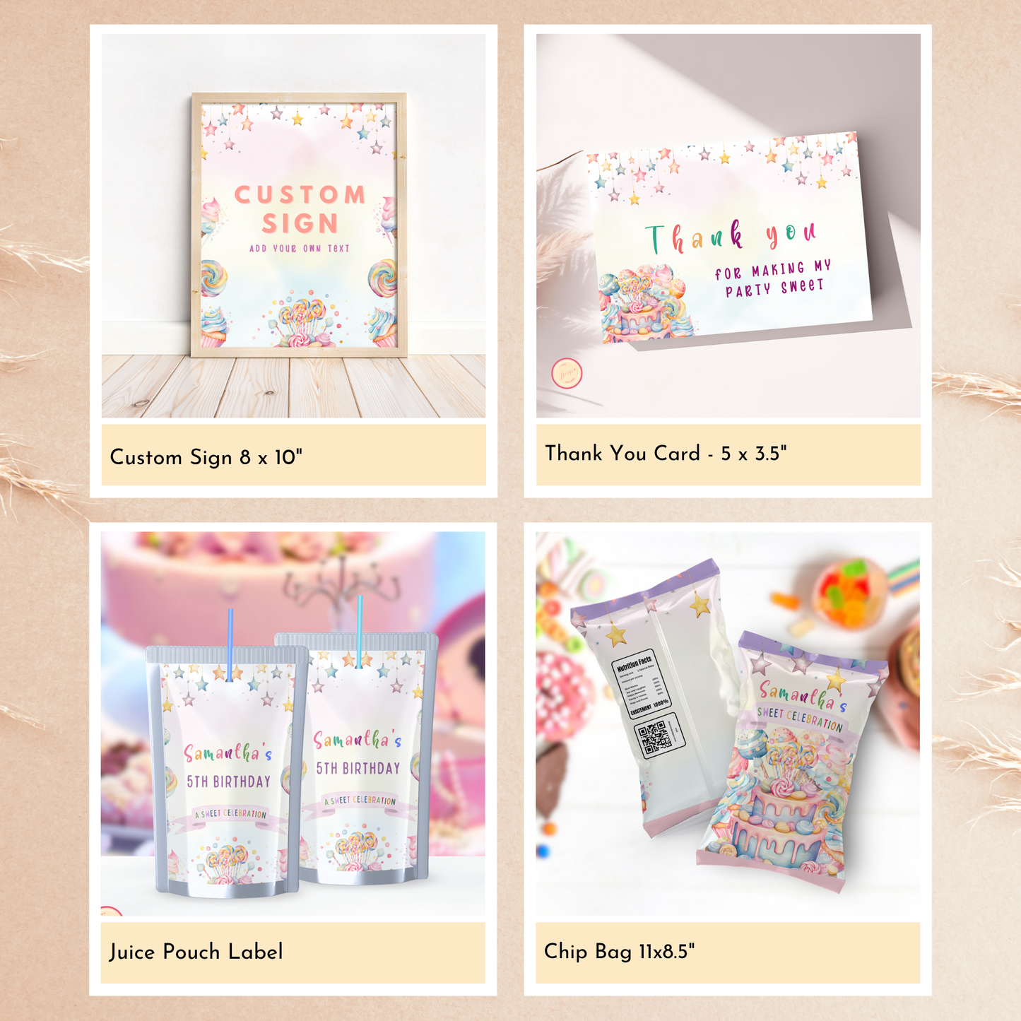 Sweet Party Template Bundle