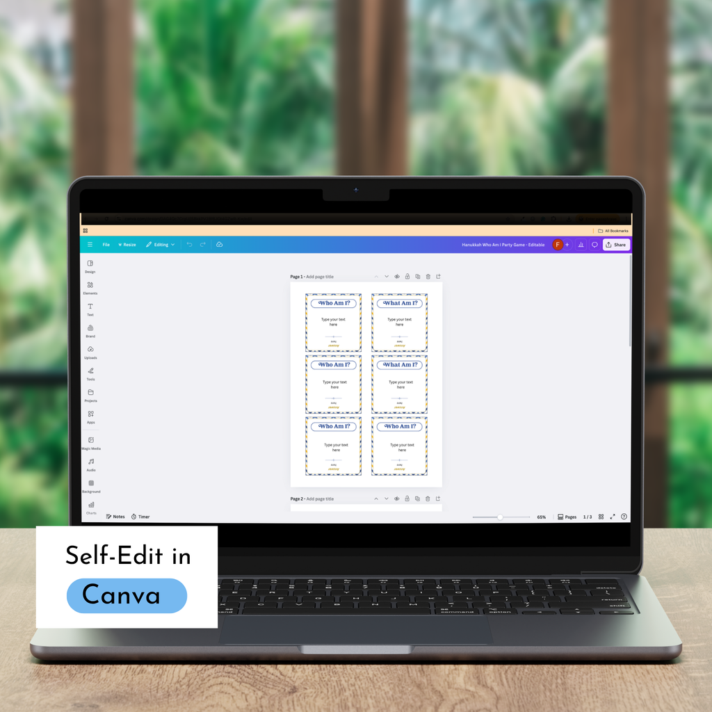 Hanukkah Who Am I Game