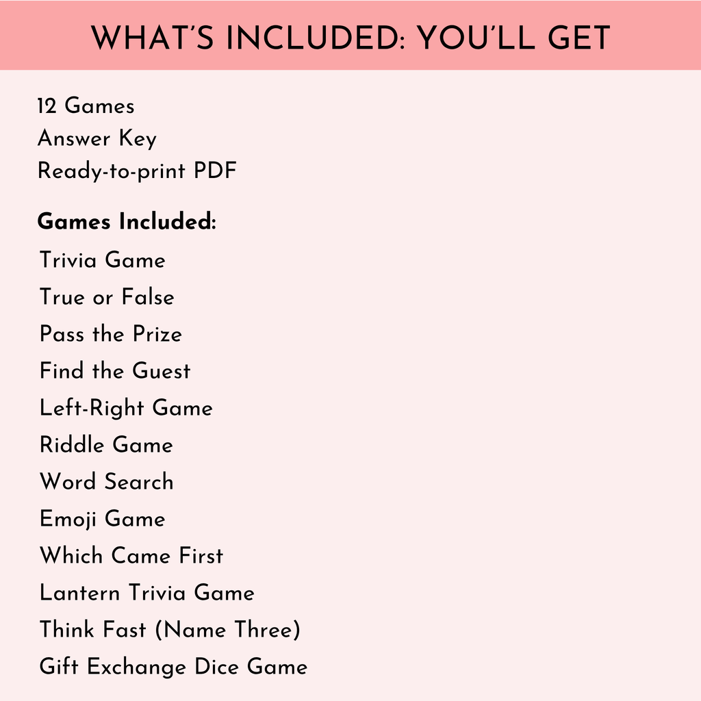 12 CNY Party Games