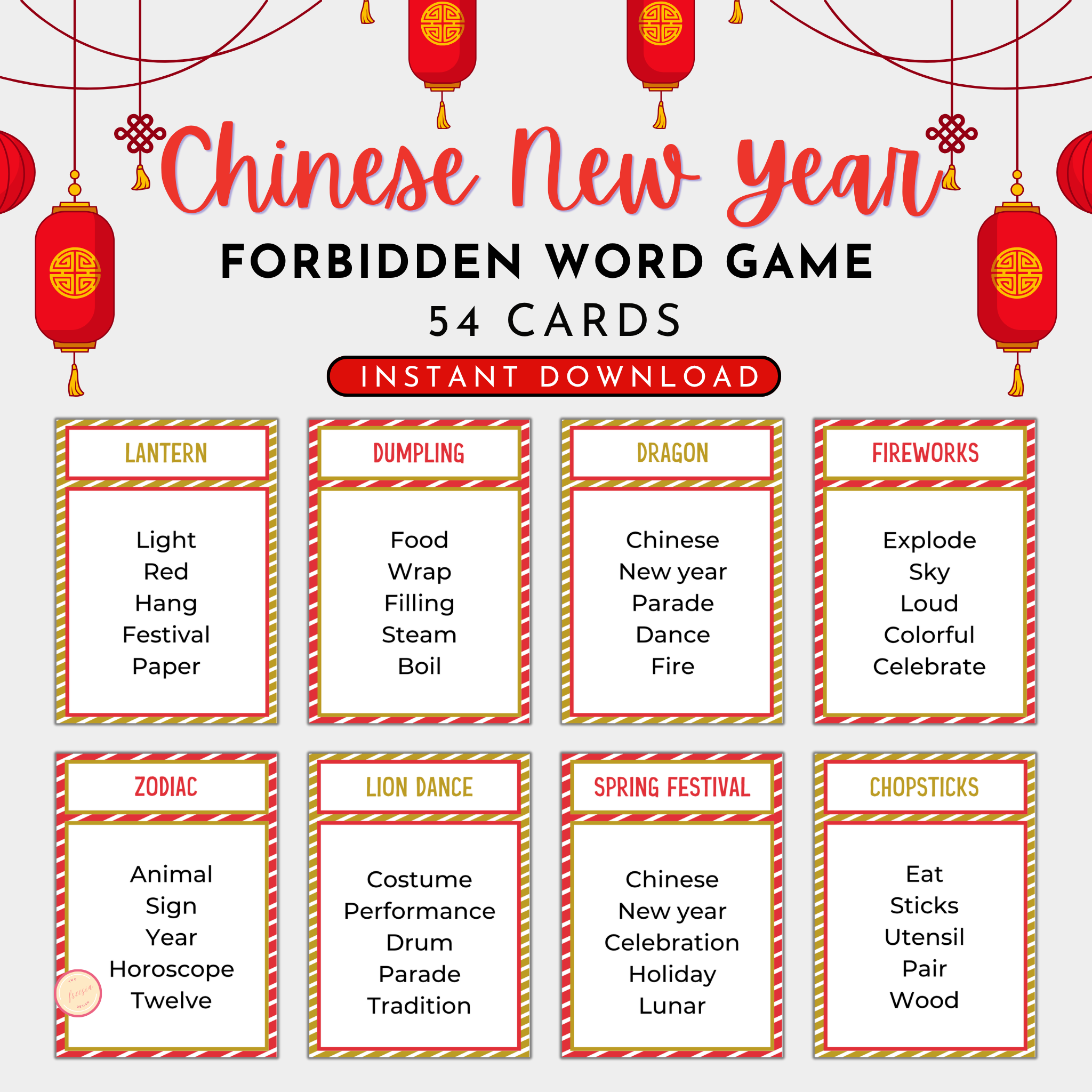 CNY Forbidden Word Game