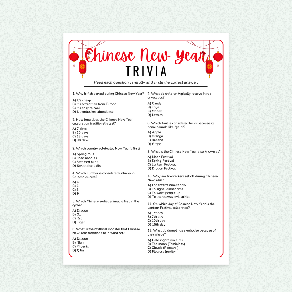 12 CNY Party Games