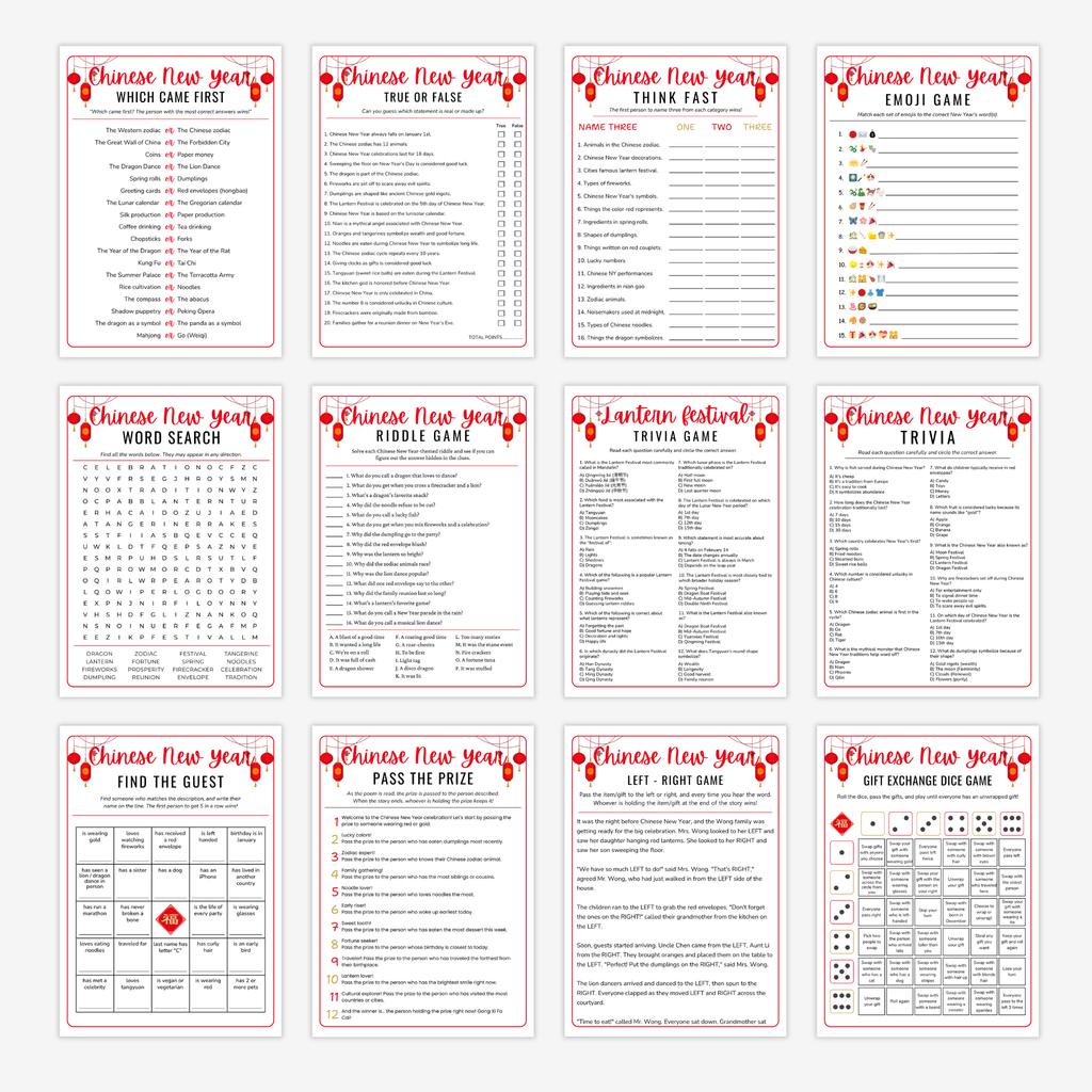 12 CNY Party Games