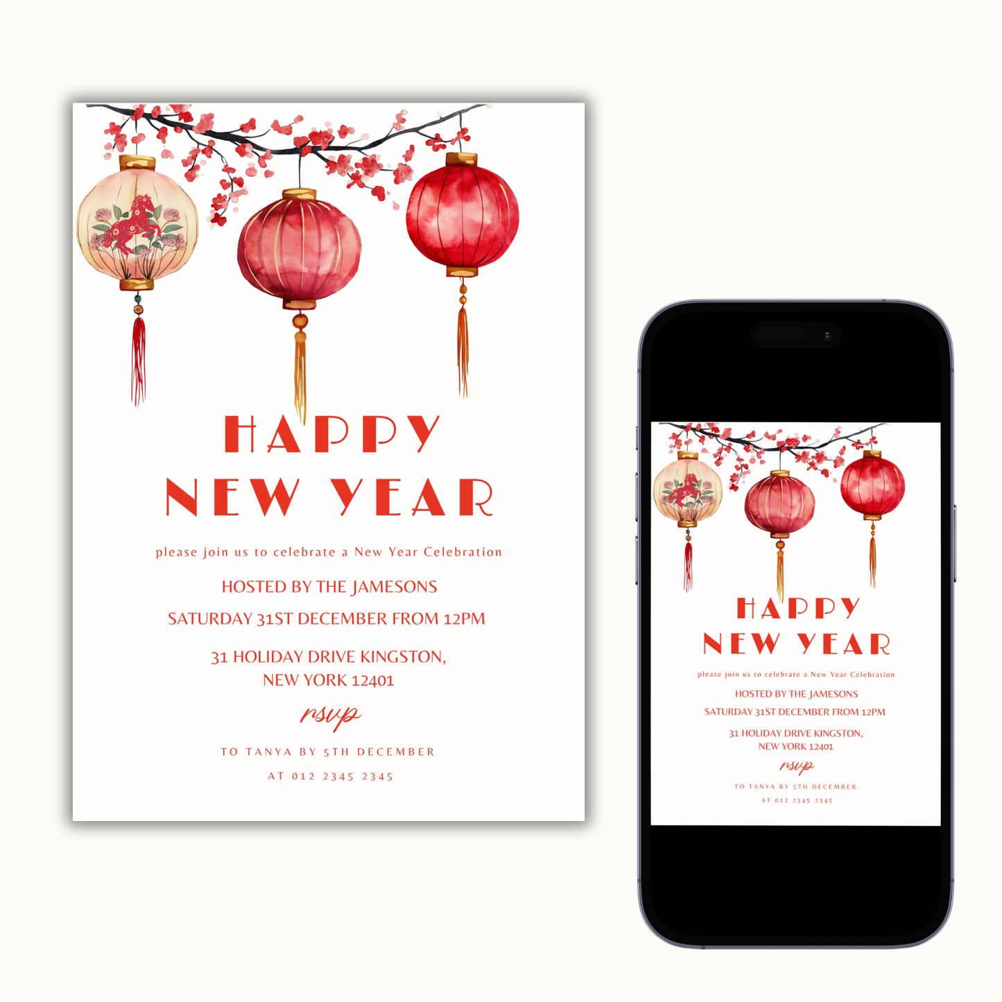 Chinese New Year Invitation