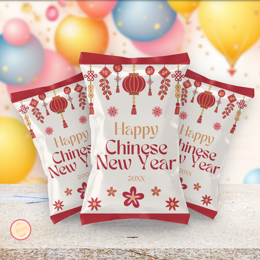 Chinese New Year Chip Bag Printable