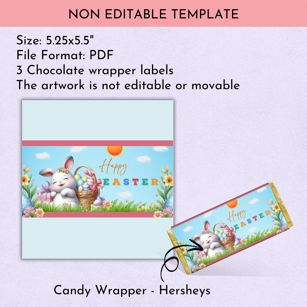 Easter Chocolate Wrapper - 3 Set