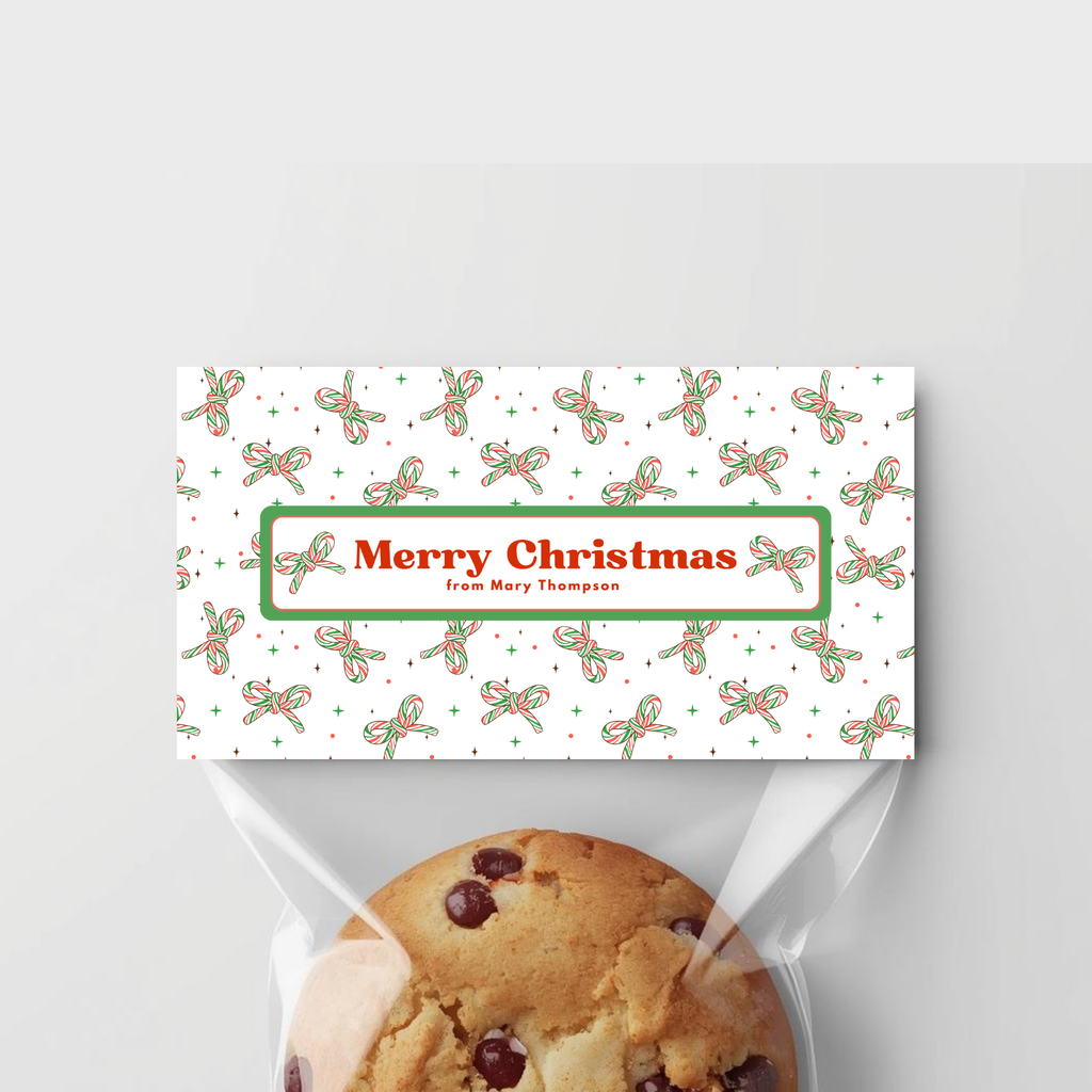 Merry Christmas Treat Bag Topper