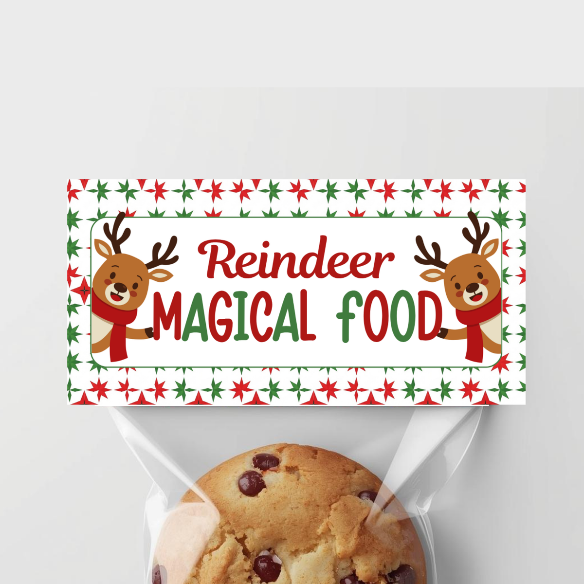 Reindeer Magical Food Bag Topper