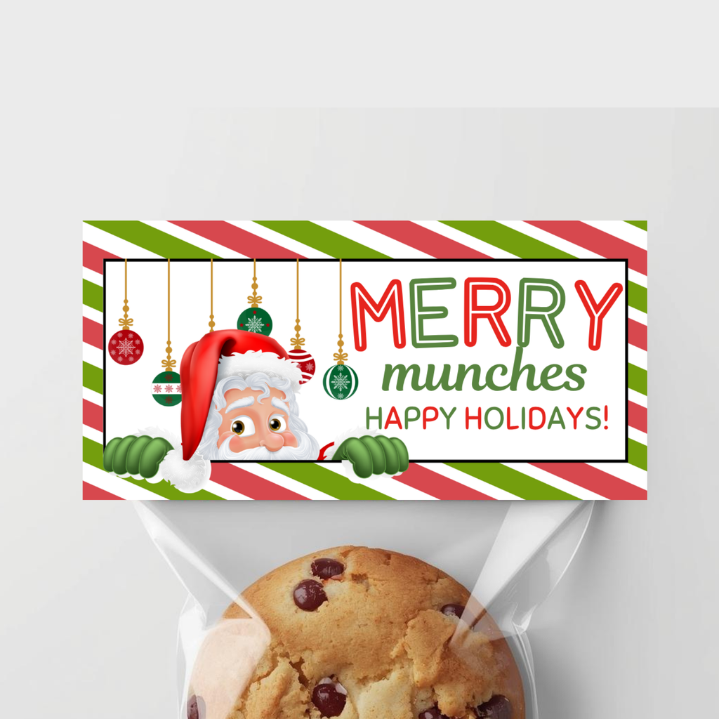 Christmas Bag Topper - Merry Munches