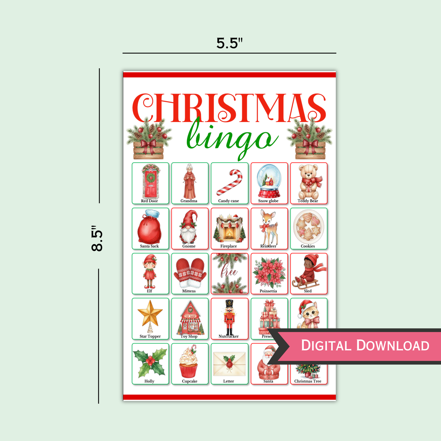 Christmas Bingo Game