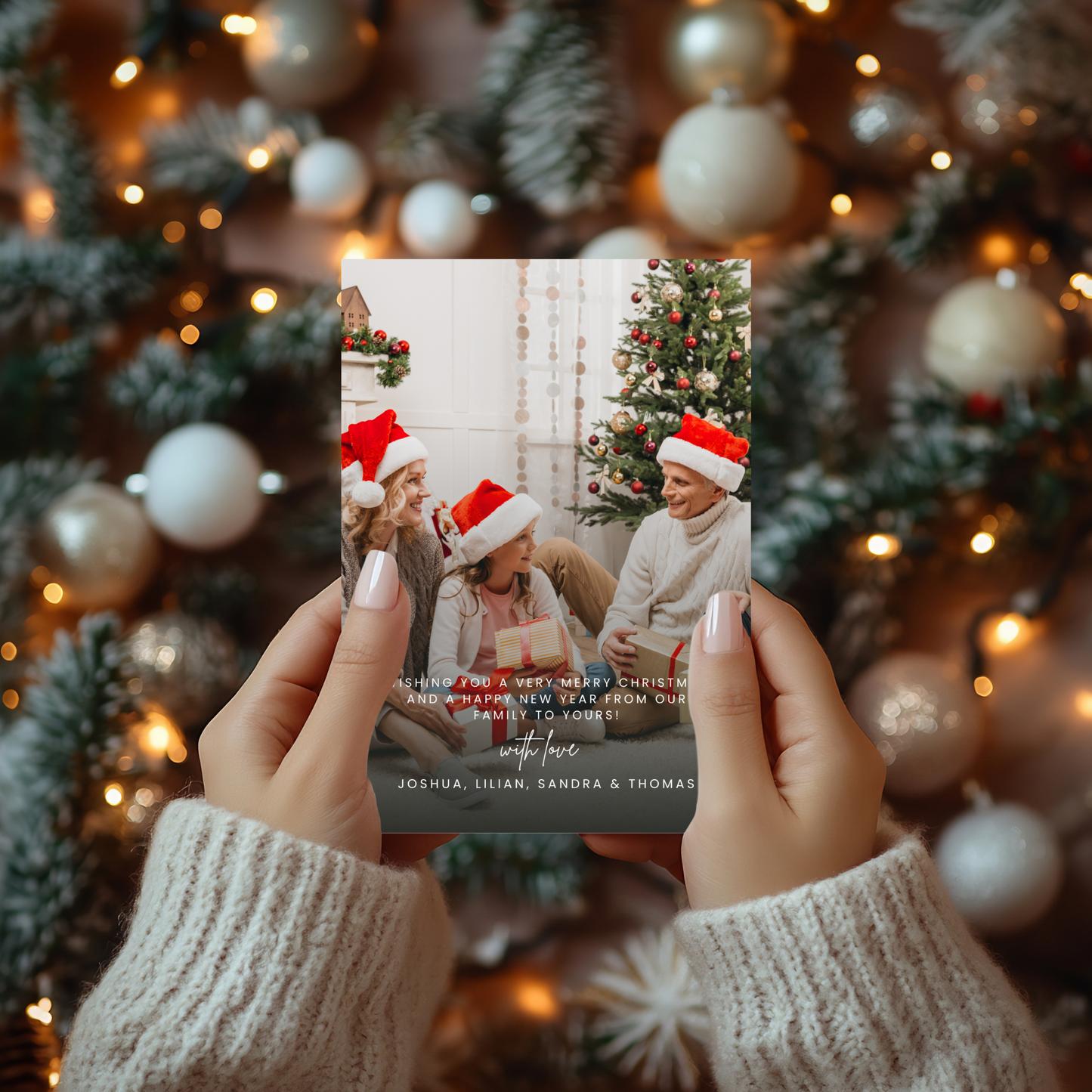 Holiday Photo Card Template