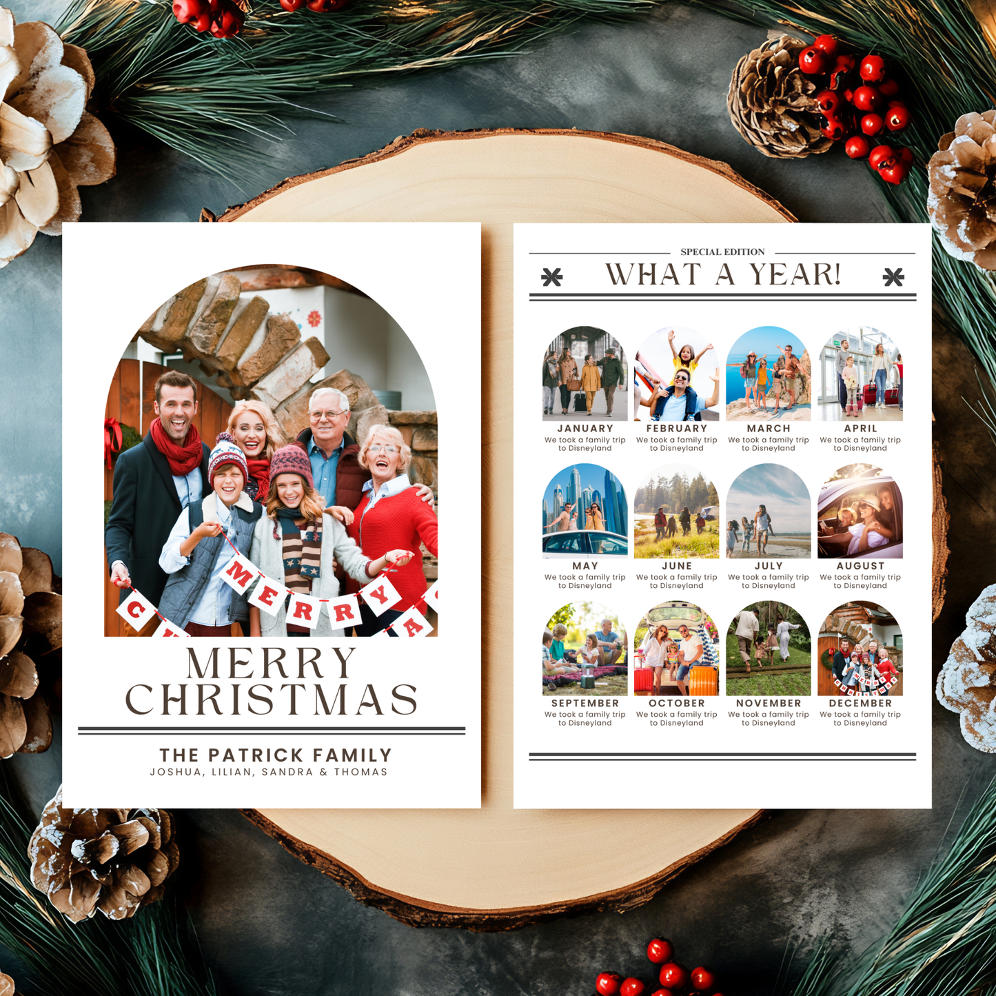 Year in Review Photo Card Template