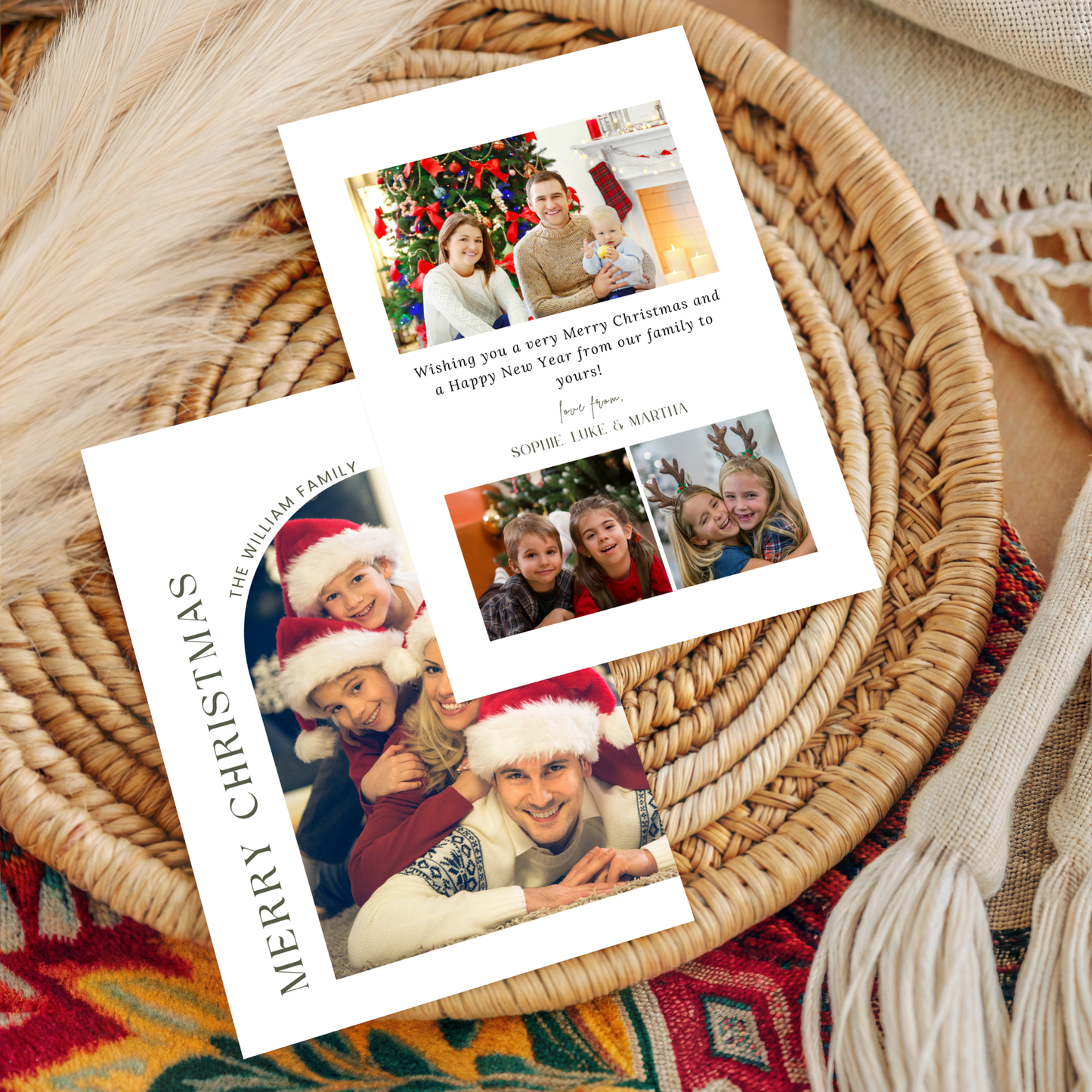 Arch Holiday Photo Card Template