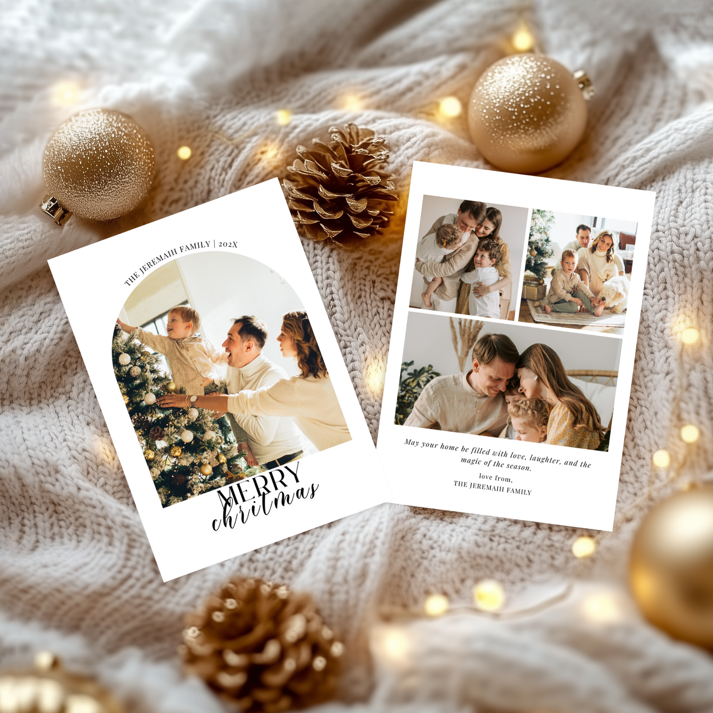 Holiday Photo Card Template